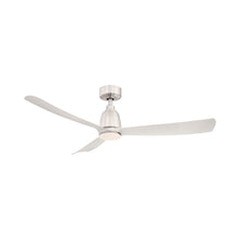 Load image into Gallery viewer, Kute Indoor / Outdoor LED Ceiling Fan in 52-Inch/Brushed Nickel.
