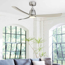 Load image into Gallery viewer, Kute Indoor / Outdoor LED Ceiling Fan in living room.
