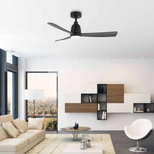 Load image into Gallery viewer, Kute Indoor / Outdoor LED Ceiling Fan in living room.
