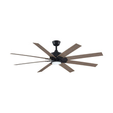 Load image into Gallery viewer, Levon Custom LED Ceiling Fan in Black/Washed Pine/64-Inch.
