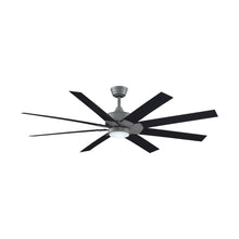 Load image into Gallery viewer, Levon Custom LED Ceiling Fan in Galvanized/Dark Walnut/64-Inch.
