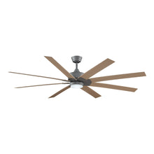 Load image into Gallery viewer, Levon Custom LED Ceiling Fan in Galvanized/Natural/72-Inch.

