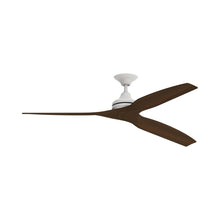 Load image into Gallery viewer, Spitfire Ceiling Fan in Matte White/Whiskey Wood/48-Inch.
