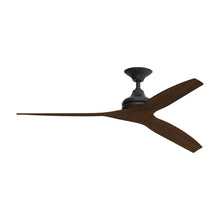 Load image into Gallery viewer, Spitfire Ceiling Fan in Black/Whiskey Wood/60-Inch.
