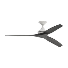 Load image into Gallery viewer, Spitfire Ceiling Fan in Matte White/Black/60-Inch.
