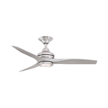 Load image into Gallery viewer, Spitfire LED Ceiling Fan in Brushed Nickel/Brushed Nickel/48-Inch.
