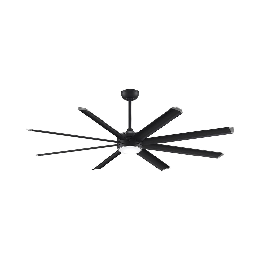 Stellar Custom 84 Inch LED Ceiling Fan in Black/Black.