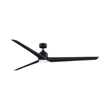 Load image into Gallery viewer, TriAire Custom 84&quot; Ceiling Fan in Black/Black/Light Kit Included.
