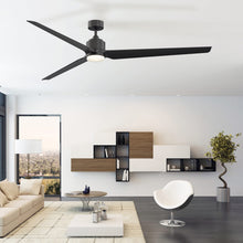 Load image into Gallery viewer, TriAire Custom 84&quot; Ceiling Fan in living room.
