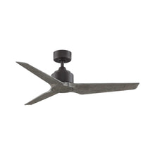 Load image into Gallery viewer, TriAire Custom Ceiling Fan in 48-Inch/Matte Greige/Weathered Wood.
