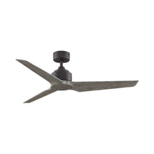 Load image into Gallery viewer, TriAire Custom Ceiling Fan in 52-Inch/Matte Greige/Weathered Wood.
