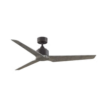Load image into Gallery viewer, TriAire Custom Ceiling Fan in 60-Inch/Matte Greige/Weathered Wood.
