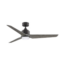 Load image into Gallery viewer, TriAire Custom LED Ceiling Fan in 56-Inch/Matte Greige/Weathered Wood.
