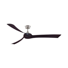 Load image into Gallery viewer, Wrap Custom 72 Inch Ceiling Fan in Brushed Nickel/Dark Walnut.
