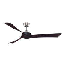 Load image into Gallery viewer, Wrap Custom Ceiling FanBrushed Nickel/Dark Walnut/64-Inch.
