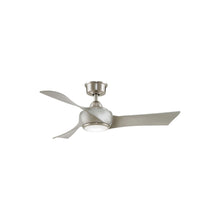 Load image into Gallery viewer, Wrap Custom LED Ceiling Fan in Brushed Nickel/Brushed Nickel/44-Inch.
