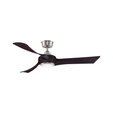 Load image into Gallery viewer, Wrap Custom LED Ceiling Fan in Brushed Nickel/Dark Walnut/52-Inch.
