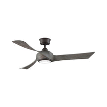 Load image into Gallery viewer, Wrap Custom LED Ceiling Fan in Matte Greige/Weathered Wood/52-Inch.
