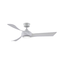 Load image into Gallery viewer, Wrap Custom LED Ceiling Fan in Matte White/White Washed/52-Inch.
