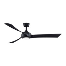 Load image into Gallery viewer, Wrap Custom LED Ceiling Fan in Black/Black/64-Inch.
