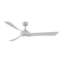 Load image into Gallery viewer, Wrap Custom LED Ceiling Fan in Matte White/White Washed/64-Inch.
