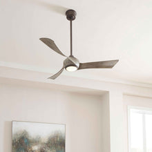 Load image into Gallery viewer, Wrap Custom LED Ceiling Fan in living room.
