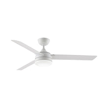 Load image into Gallery viewer, Xeno Outdoor LED Ceiling Fan in Matte White.
