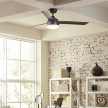 Load image into Gallery viewer, Xeno Outdoor LED Ceiling Fan in living room.

