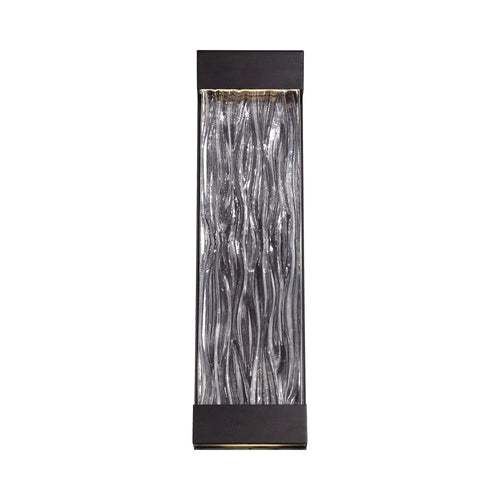 Fathom Outdoor LED Wall Light in Black.