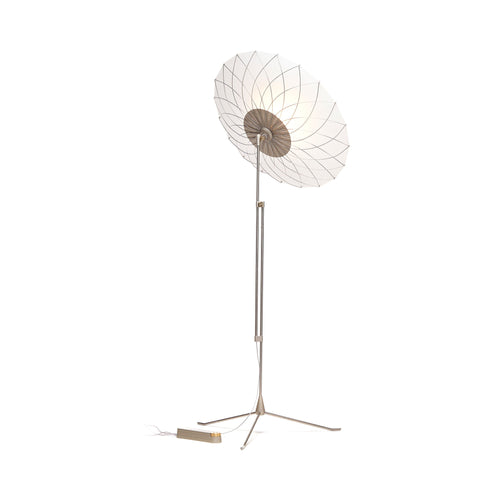 Filigree LED Floor Lamp in Silver.