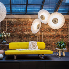 Load image into Gallery viewer, Filigree LED Floor Lamp in living room.

