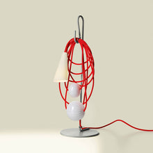 Load image into Gallery viewer, Filo LED Table Lamp in Eastern Coral.
