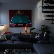 Load image into Gallery viewer, Filo LED Table Lamp in living room.
