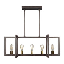 Load image into Gallery viewer, Finnegan Linear Chandelier in Detail.
