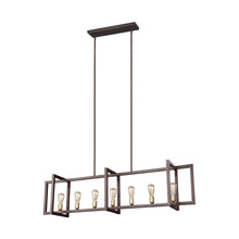 Load image into Gallery viewer, Finnegan Linear Chandelier in Detail.
