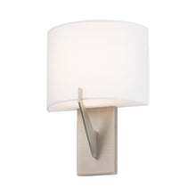 Load image into Gallery viewer, Fitzgerald LED Wall Light in Brushed Nickel (Small).
