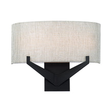 Load image into Gallery viewer, Fitzgerald LED Wall Light in Black (Large).
