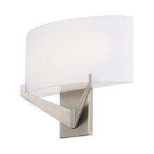 Load image into Gallery viewer, Fitzgerald LED Wall Light in Brushed Nickel (Large).
