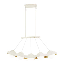 Load image into Gallery viewer, Five-O LED Linear Pendant Light in Textured White.
