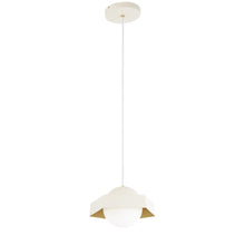 Load image into Gallery viewer, Five-O LED Mini Pendant Light in Textured White.
