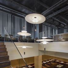 Load image into Gallery viewer, Flamingo 1550 LED Pendant Light in office.
