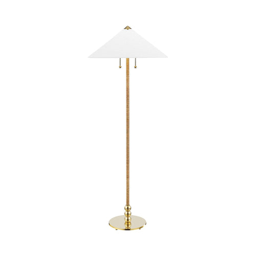 Flare Floor Lamp in Brass.
