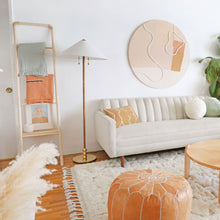 Load image into Gallery viewer, Flare Floor Lamp in living room.
