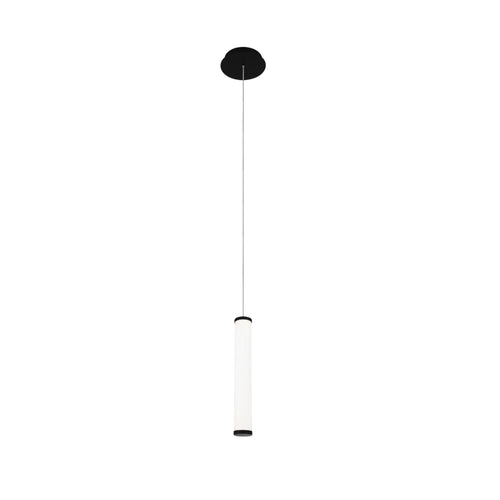 Flare LED Linear Pendant Light in Small/Black.