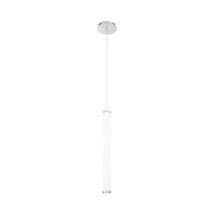 Load image into Gallery viewer, Flare LED Linear Pendant Light in Medium/Brushed Nickel.

