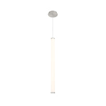 Load image into Gallery viewer, Flare LED Linear Pendant Light in Large/Brushed Nickel.
