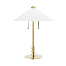 Load image into Gallery viewer, Flare Table Lamp in Brass.
