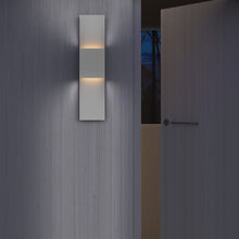 Load image into Gallery viewer, Flat Box™ Panel Up/Down Outdoor LED Wall Light in outdoor.
