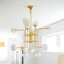 Load image into Gallery viewer, Flemming LED Chandelier in kitchen.
