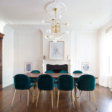 Load image into Gallery viewer, Flemming LED Chandelier in dining room.
